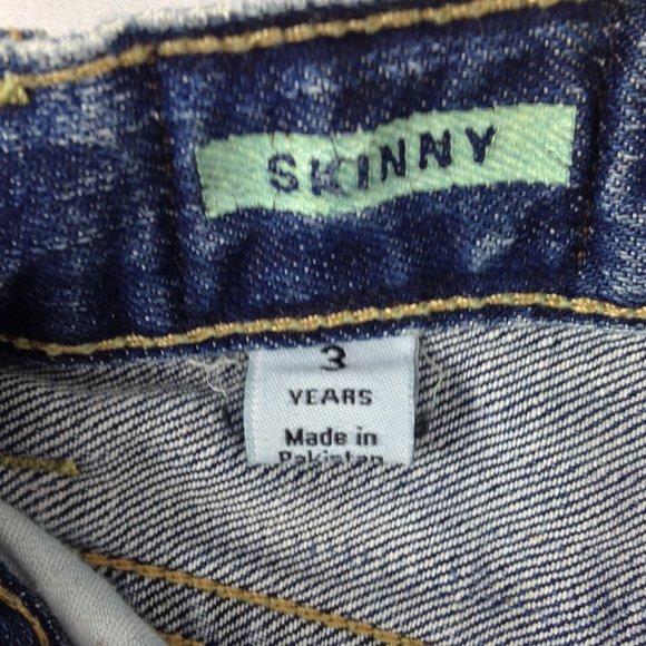 Baby Gap 1969 Skinny Toddler Girl Size 3 Blue Jeans - Picture 6 of 6